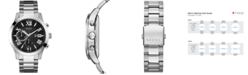 GUESS Men's Chronograph Stainless Steel Bracelet Watch 45mm U0668G3
